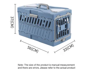 Plastic Folding Pet Portable Travel Cage
