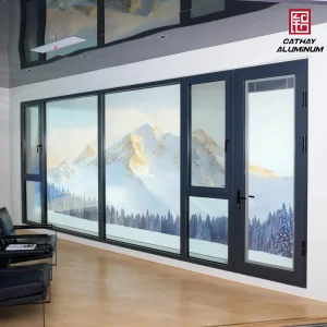 Ventana de casement deslizante de aleación de aluminio de diseño moderno personalizado