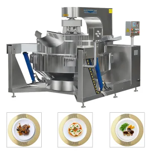 Commercial Automatic Multi Function Planetary Tilting Patato Chicken Egg Jam Mixing Making Electric Gas Steam Mango Sauce Food Cooker