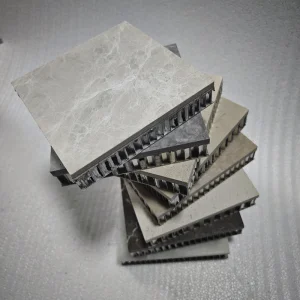 Thermal Insulation Lightweight Innovative Versatile Building Facades Composite Stone Honeycomb Panel