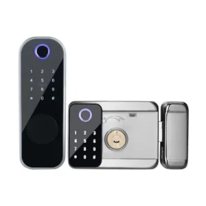 WiFi Bluetooth Security Key Remote APP Fingerprint Password Rim Smart Door Lock
