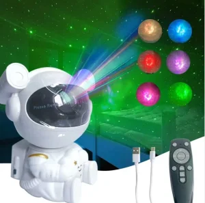 Projetor de Estrelas Luz Noturna Galáxia Astronauta