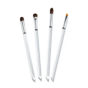 Synthetic Pony Custom Single Blending Make Up Eye Brush Set Crystal Acrylic Eyeshadow Brush