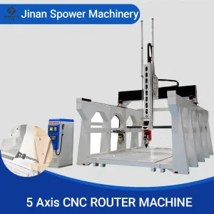Spower 5 Axis Machining Center for Mould Foam Aluminum Cutting