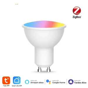 Smart Zigbee GU10 Light Bulb Spotlight RGB+CCT 100-240V 5W Dimmable LED Lights Smart Home Voice Control Alexa Google Home Lamps
