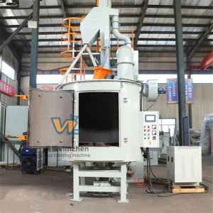 Q35 Professionalturntable Rotary Table Type Shot Blasting Cleaning Machine for Car Aluminum Alloy Wheel