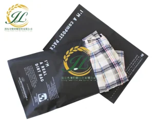 PLA Pbat Printed Biodegradable Sustainable Eco Compostable Plastic Poly Mailer Mailing Shipping Bags for Clothing Packaging