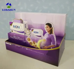 Custom Cardboard Display Stand Countertop PDQ Display Box Retail POS Markert Corrugated Paper Display Racks
