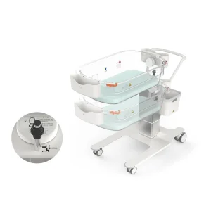 DAVID YC-200A Infant Hospital Crib Metal Babies Clinic Medical Bed Kids Children Pediatric Bed with Casters