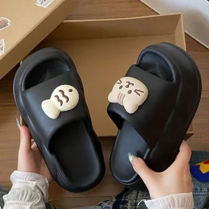 Women's Summer EVA Flip-Flops: Ins Stylethick-Sole, Anti-Slip, Non-Smelly, Wear-Resistant (Indoor/Office)