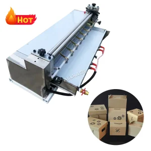 Small Hot Melt Glue Application Manual Paper Sheet Pasting Gumming Gluing Machine