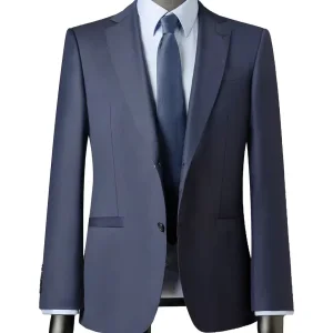 Men Single Suit Solid Color Suit Casual Blazer Slim Fit