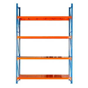 Heavy Duty 500Kg Per Layer Blue Orange Industry Warehouse Storage Racks