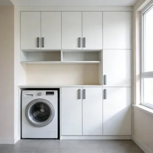 Modern Laundry Cabinet with Storage for Utility Room Furniture