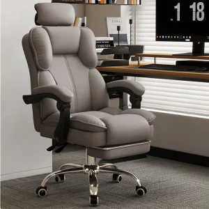 Modern Home Comfort PU Swivel Chair Reclining E-Sports Desk Chair Backrest Sedentary Sofa for Dormitory Live Broadcast Learning