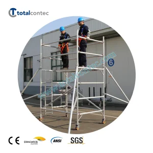 En1004 Safety Aluminum Scaffolding Mobile Tower with Plank