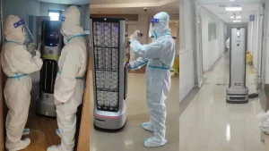 Manufacturer Deepblue Autonomous Disinfection Robot UV Sterilization Robot for Campuses