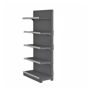 Modern Steel Supermarket Shelves & Gondola Shelving with Corrosion Protection Strong Structure Electrostatic Powder Coating