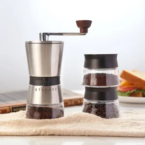 Custom Hand Burr Coffee Grinder Set