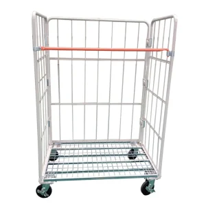 Warehouse Galvanized Wire Roller Cart