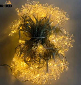 10m 100L 8 Mode Waterproof Christmas Decoration Lights Luces De Navidad EU Plug &amp; Battery Powered 3m 6m 10m Fairy Garland LED Snowflake String Light Lighting