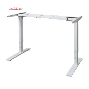 Charmount Dual Motor Electric Table Stand up Lifting Standing Height Adjustable Mobile Standing Desk