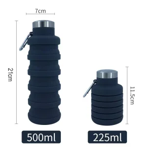 Portable Silicone Collapsible Water Bottle