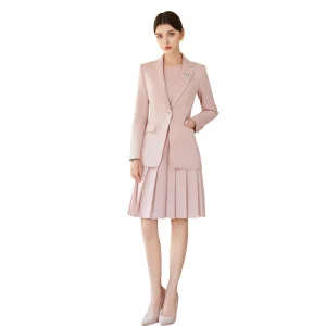 Conjunto de Blazer e Calças de Cintura Alta para Mulheres para um Conjunto Completo de Escritório Conjunto de Blazer para Mulheres