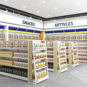 Convenience Store Shelves Shimadzu Side Panels