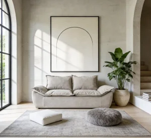 Factory Directly Popular Sofa Set Furniture Living Room Sofa Modern Luxury Fabric Soft Velvet White Design Couch Cloud Elegant Fabric Coach for Home