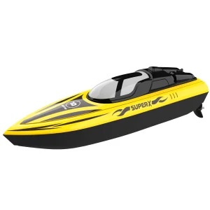 2.4GHz High Speed RC Boat Remote Control Speed Boat with Rechargeable Battery Waterproof Outdoor Toy for Kids
