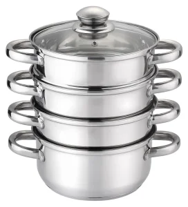 LFGB 2025 New Item Factory Price Stainless Steel Cookware Steamer Set