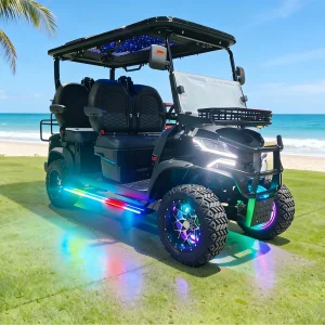 High-End 7-8 Seater Electric Golf Cart Smart System AC Motor Lead Acid Battery Fashion Shape Fine Details Superior Quality