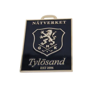 Factory Custom Made Silver Plated Enamel Metal Alloy Medallion Manufacturer Customized Commemorative Award Gift Bespoke Rectangle Company Logo Souvenir Medal