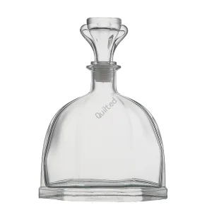 Custom 300 ml flat liquor glass whisky bottle