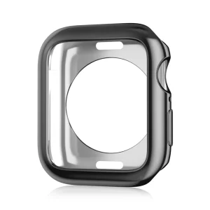 Anti-Shockproof Electroplated Soft TPU Hollow Protective Bumper Watch Back Case for Apple Watch Series 10 Ultra 2 Cover