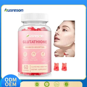 Produto de Beleza de Colágeno com Vitamina C da Ausreson, Gomas de Glutationa para Clareamento da Pele