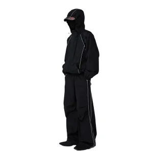 Men Winter Solid Tracksuit Breathable Quick Dry Training Fitness Gym Running Jogging Walking Yoga Hooded Lightweight Casual