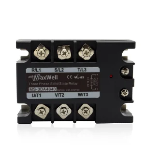 High Quality 3-Phase 40A Solid State Relay Industrial Grade Miniature Size with CE Certificates Sealed for Protection