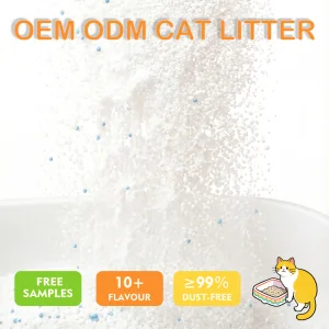 Areia para Gato de Lavanda em Grande Quantidade à Base de Cassava