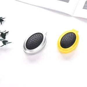 Oval Shape Folding Comb with Mirror Pocket Hair Brush for Kids Women and Men