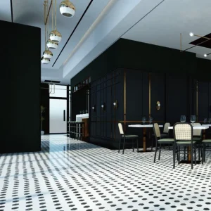 Premium Outdoor Artificial Marble Backrest Stool for Easy Cleaning