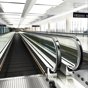 Indoor Auto Moving Walk Escalator with safety Brake Passenger Conveyor
