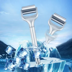 Electric Derma Rolling System Ice Roller Massager with Titanium Alloy for Face &amp; Eyes Home Use Ice Compress 1 Year Warranty