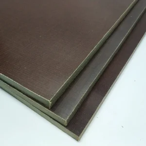 Hoja de bakelita marrón y naranja aislante de laminado fenólico con tela para aparatos electrónicos