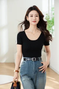 Women's Knitting Tight Shirt
