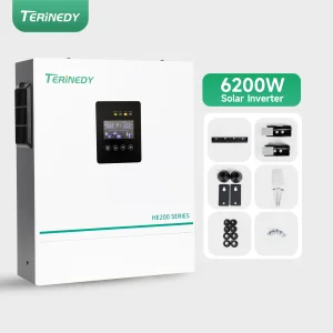 6.2Kw10KW48V High Frequency Hybrid Solar Inverter Smart Dual Output Hybrid Solar Inverter With Mppt Support Wifi Solar Inverter