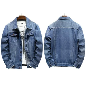 Premium Fashion Men's Oversized American Vintage Style Heavyweight Distressed Denim Workwear Shirt Jacket