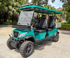 AWD selectable golf carts hunting buggy with dump bed 2 4 6 seater top luxury