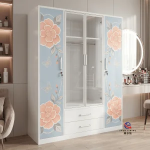 Saudi Arabia Creative Graphic Printed Steel Wardrobe